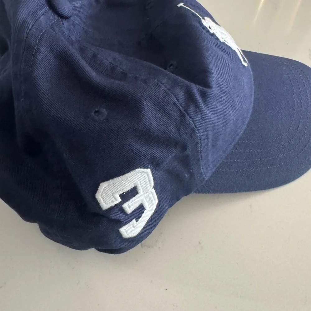 Polo Ralph Lauren Big Pony Core Replen Adjustable #3 Baseball Golf Hat Navy Rare - Picture 4 of 10
